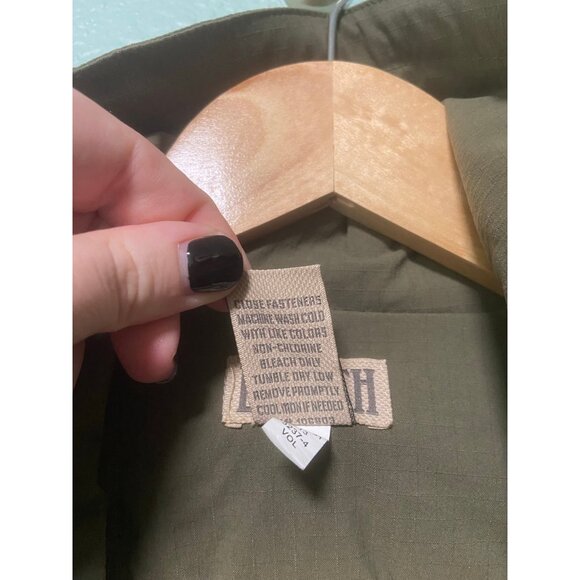 Duluth Trading Co Women's Dark Green Full Zip Cowlneck Jacket Size Medium - Picture 8 of 9